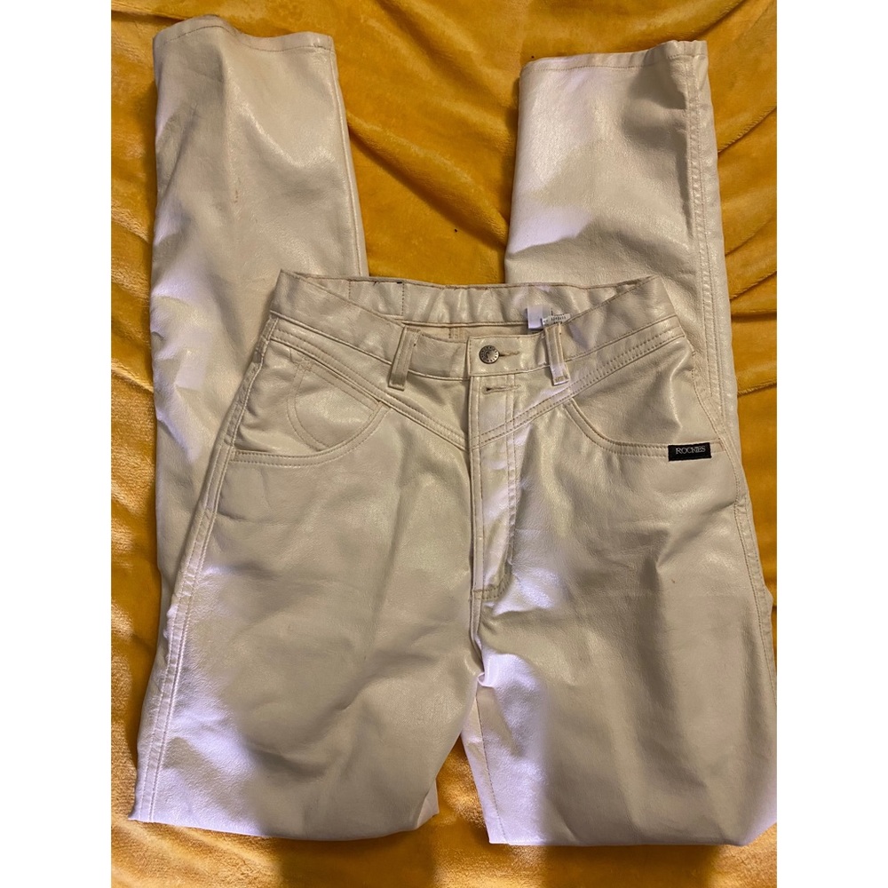 White leather rockies RARE
